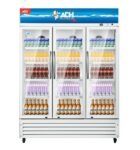 ADH 1035 litre triple glass door display chiller refrigerator, sold in Uganda