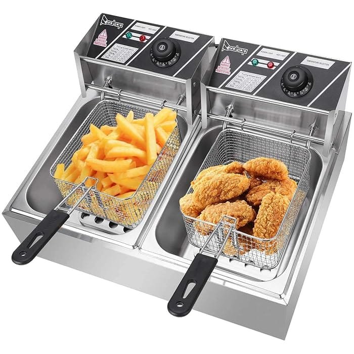 ADH 12 litre double electric deep fryer with twin baskets, sold in Uganda