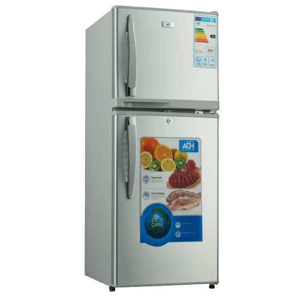 ADH 148 litre double door refrigerator with top freezer, sold in Uganda