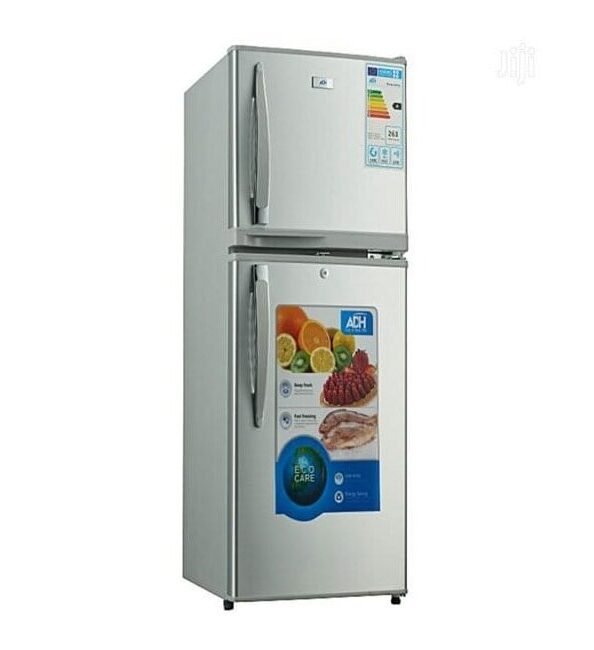 ADH 158 litre double door refrigerator with top freezer, sold in Uganda