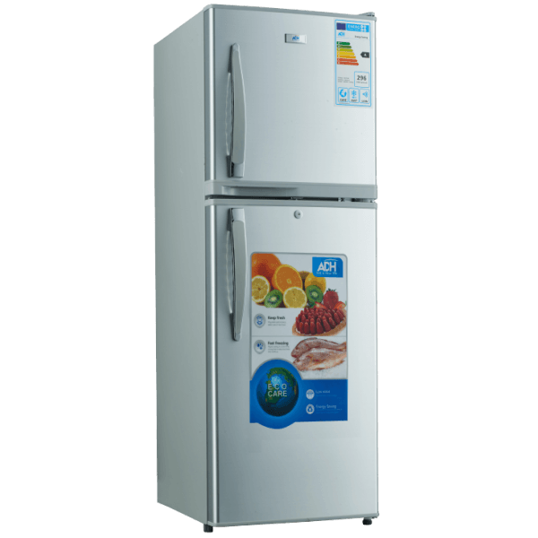 ADH 168 litre double door refrigerator with top freezer, sold in Uganda