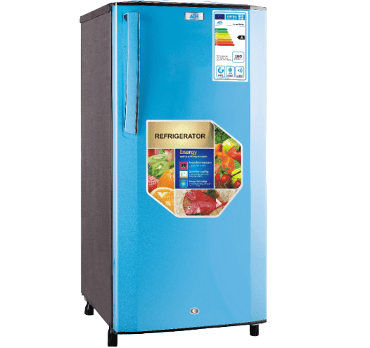 ADH 190 litre single door refrigerator with top freezer, sold in Uganda