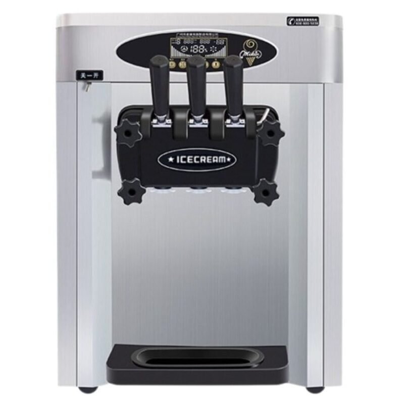 ADH commercial 3 lever table top soft serve ice cream machine, sold in Uganda