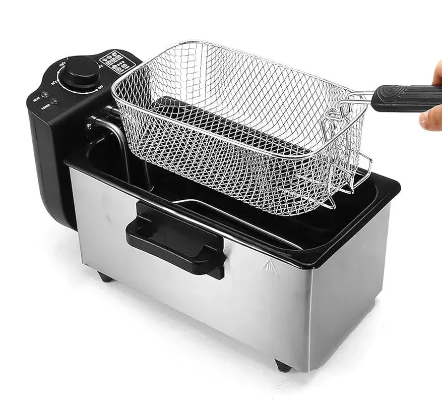 ADH 3 litre electric deep fryer in stainless steel, sold in Uganda ADH 3 litre electric deep fryer in stainless steel, sold in Uganda