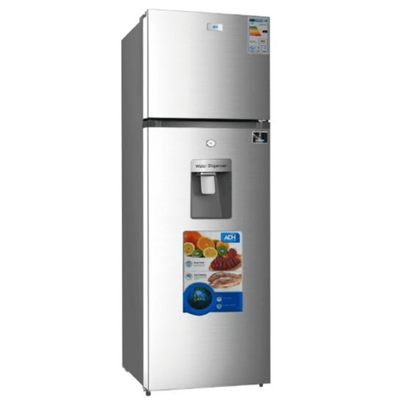 ADH 358 litre double door refrigerator with water dispenser, sold in Uganda