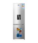 ADH 368 litre bottom freezer refrigerator with water dispenser in silver, sold in Uganda
