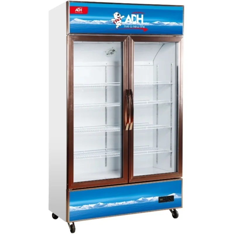 ADH 655 Litre Double Door Display Refrigerator, White, available in Uganda