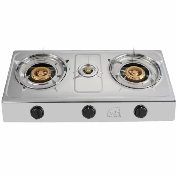 ADH triple gas top burner with automatic ignition, sold in Uganda