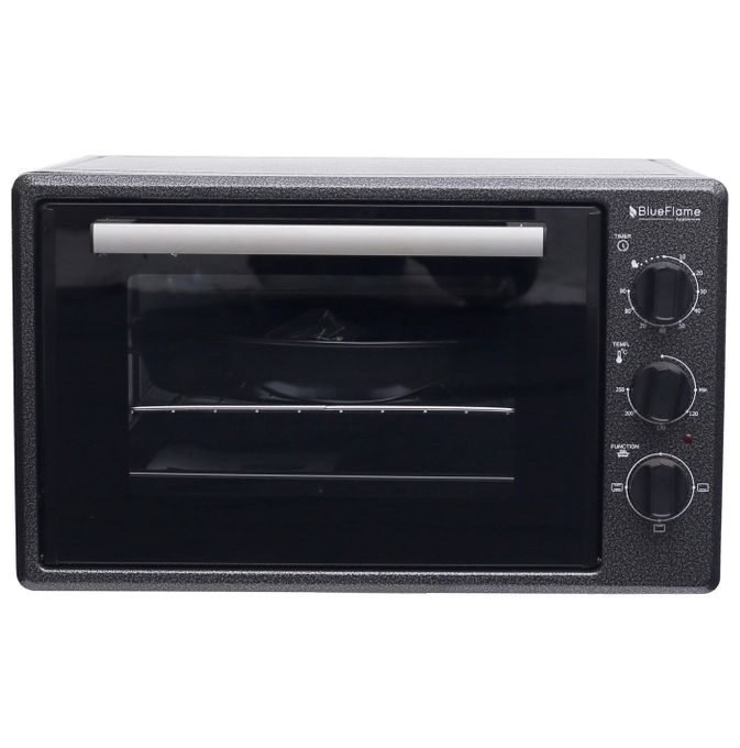 Blueflame 45 litre electric mini oven with round tray, sold in Uganda