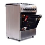 Blueflame 60cm diamond series cooker with 3 gas burners and 1 electric plate, sold in Uganda