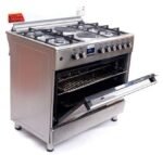 Blueflame 90cm x 60cm Diamond Cooker, 4 Gas + 2 Electric Burners, Gas Oven With Rotisserie And Turbo Fan, Stainless Steel