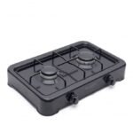 Blueflame O-200 Double Gas Top Burner, Two Burner Table Top Gas Stove, Black