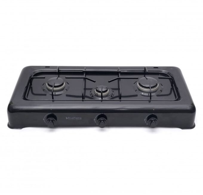 Blueflame O-300J triple gas top burner in grey, sold in Uganda