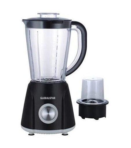 Globalstar 1.5 litre blender and juicer 2 in 1 in black and white, sold in Uganda