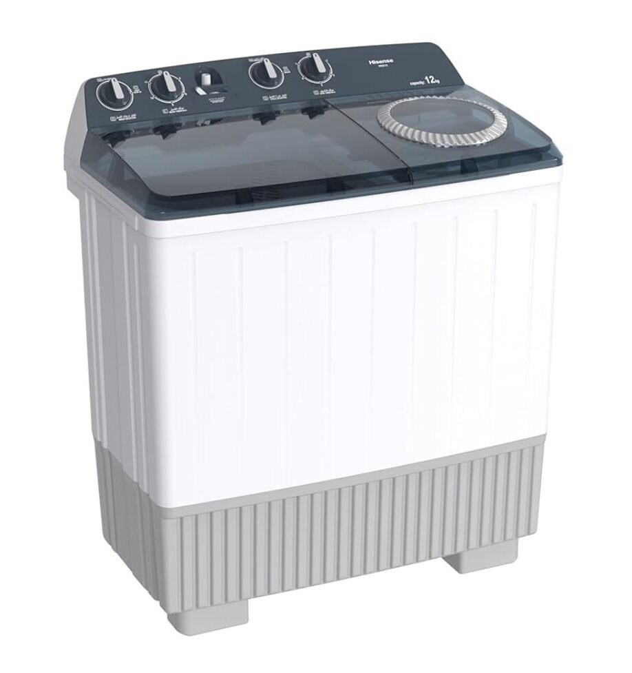 Hisense 12kg Twin Tub Washing Machine Hisense 12kg Twin Tub Washing Machine, available in Uganda