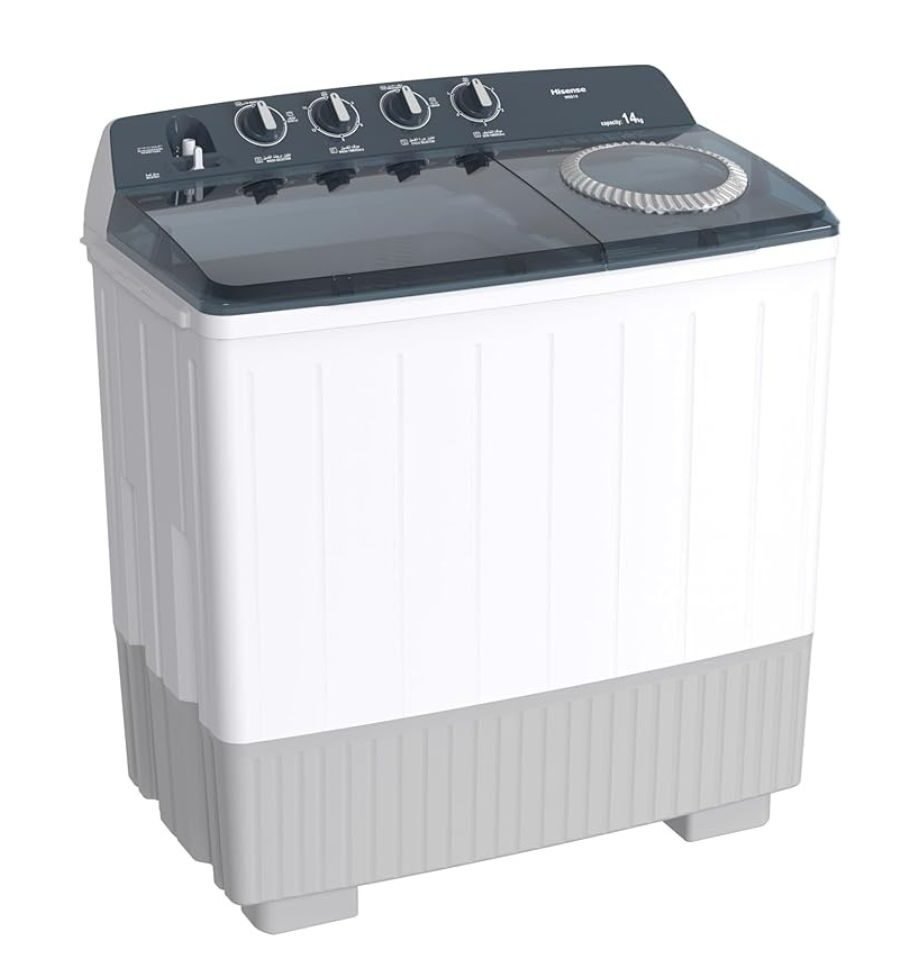Hisense 14kg Twin Tub Washing Machine Hisense 14kg Twin Tub Washing Machine, available in Uganda