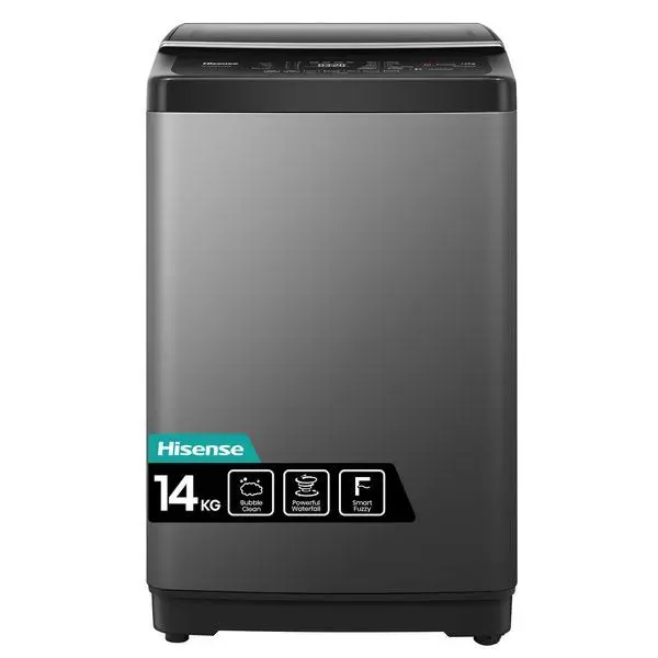 Hisense 14kg Top Loading Automatic Washing Machine, available in Uganda