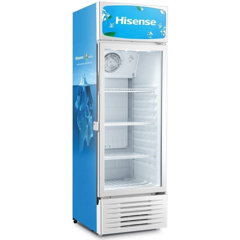 Hisense 300 Litre Beverage Cooler Display Chiller, White, available in Uganda