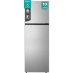 Hisense 328 Litre Double Door Refrigerator With Top Freezer, Silver