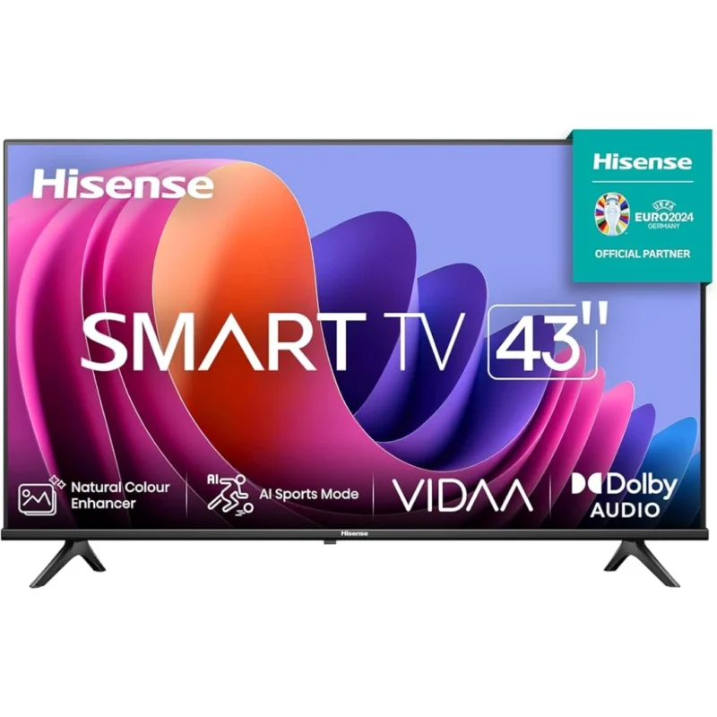 Hisense 43 Inch Full HD Smart TV, Frameless, Inbuilt Free To Air Decoder, available in Uganda
