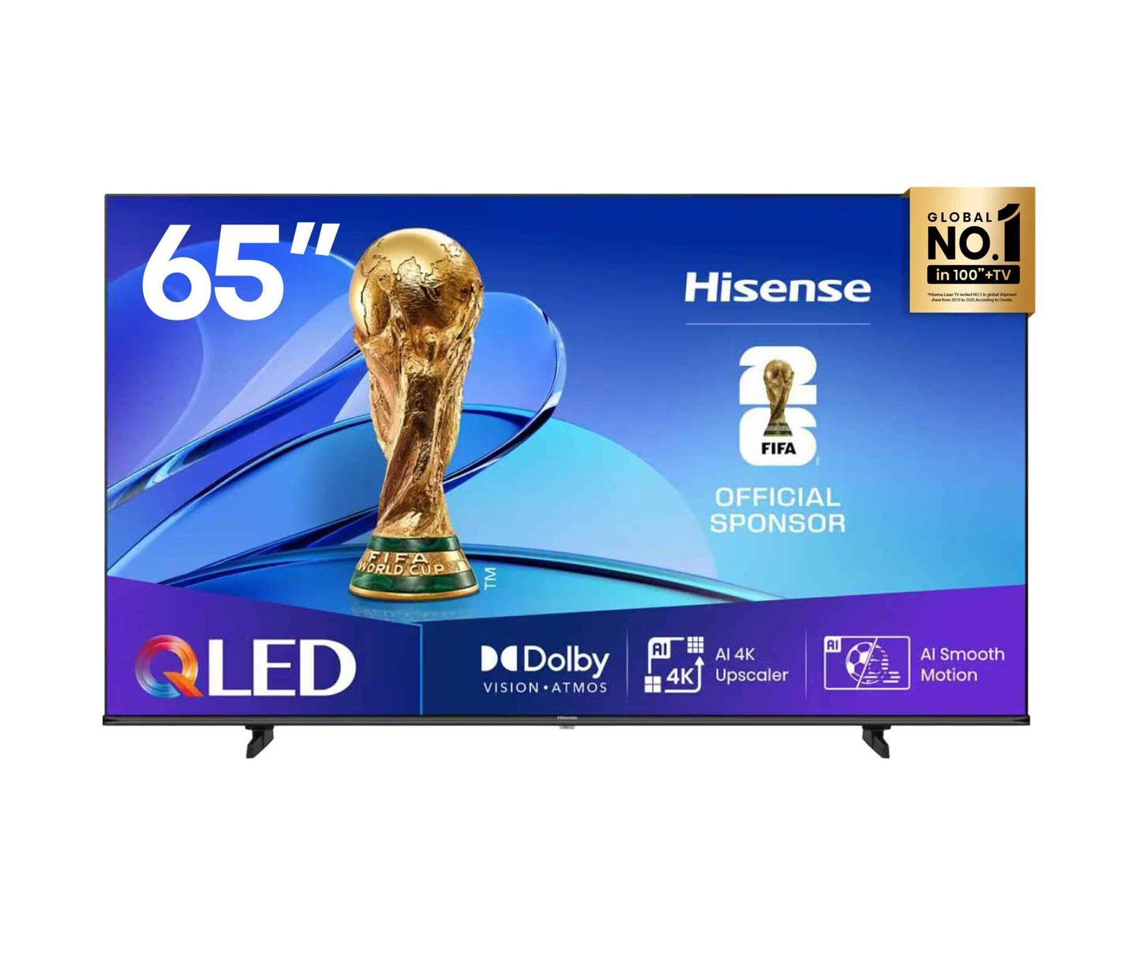 Hisense 65 Inch QLED 4K Smart TV, Quantum Dot Colour, Dolby Vision Hisense 65 Inch QLED 4K Smart TV, Quantum Dot Colour, Dolby Vision, available in Uganda