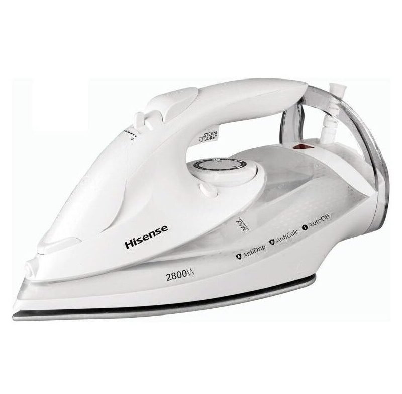 Hisense Steam Flat Iron 2800W, 250ml Tank, available in Uganda