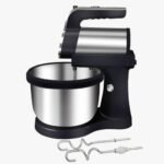 Hoffmans 3 Litre Electric Stand Mixer, 5 Speeds With Turbo, Stainless Steel Bowl