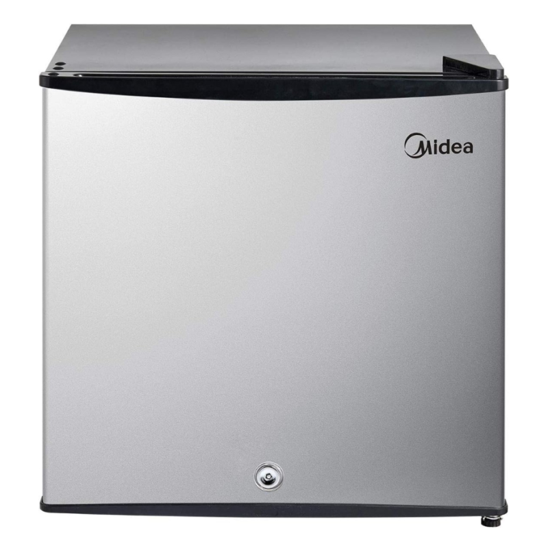 Midea 50 Litre Compact Fridge, Stainless Steel, available in Uganda