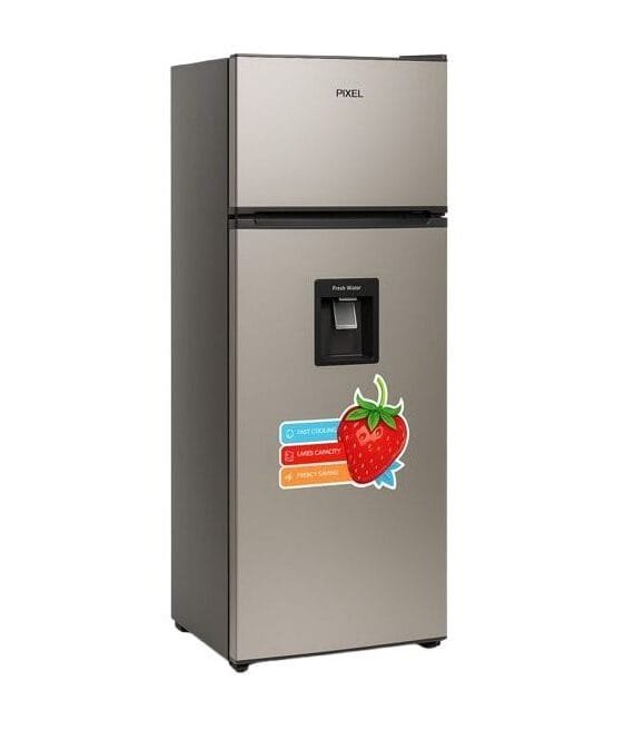Pixel 280 Litre Double Door Refrigerator, available in Uganda