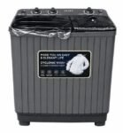 Pixel 8kg Twin Tub Washing Machine, Semi-Automatic Top Loader, Grey