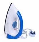 Pixel Steam Flat Iron With Ceramic Soleplate, Variable Steam And Spray, White And Blue
