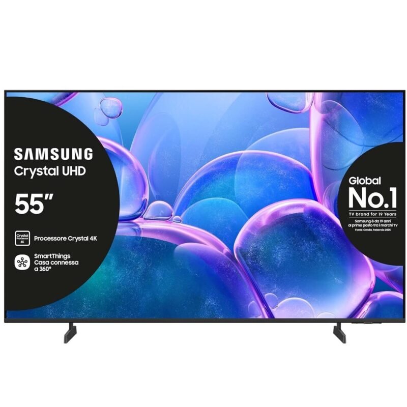 Samsung 55 Inch Crystal UHD 4K Smart TV, available in Uganda