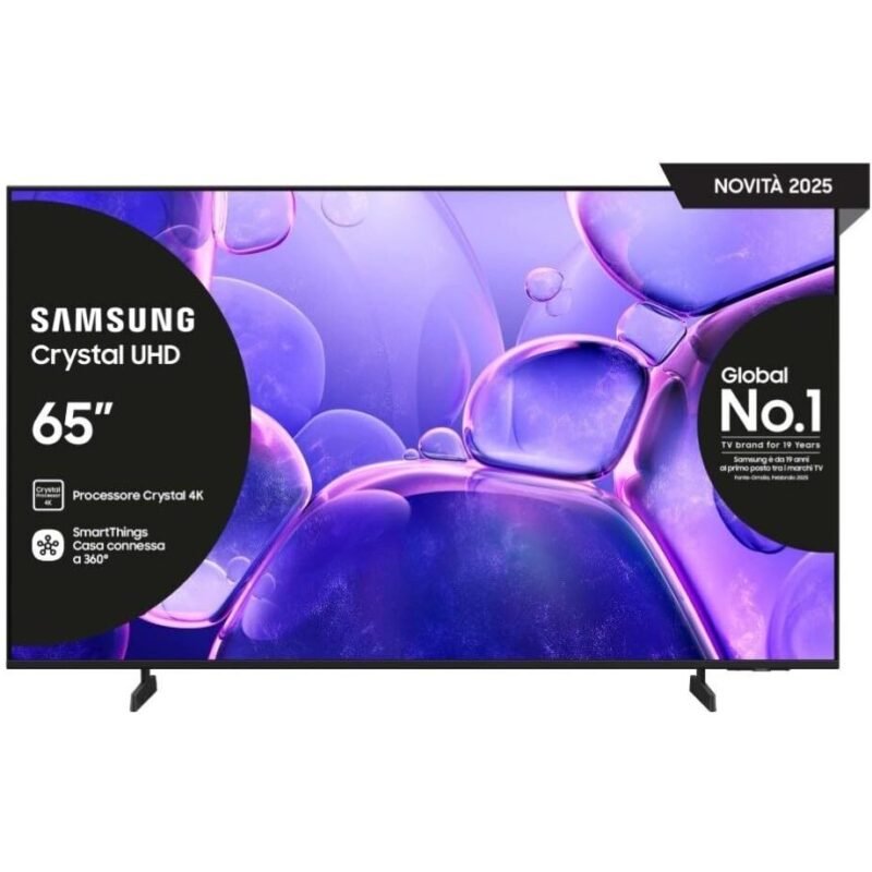 Samsung 65 Inch Crystal UHD 4K Smart TV, available in Uganda