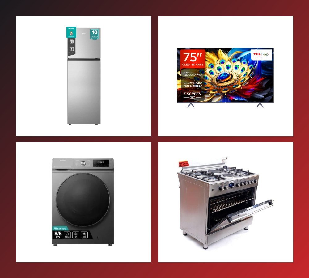 Fridges, TVs, washing machines and cookers sold at SM Home Appliances in Katwe, Kampala