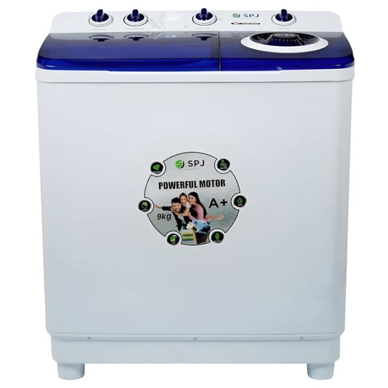 SPJ 12kg Twin Tub Washing Machine, available in Uganda
