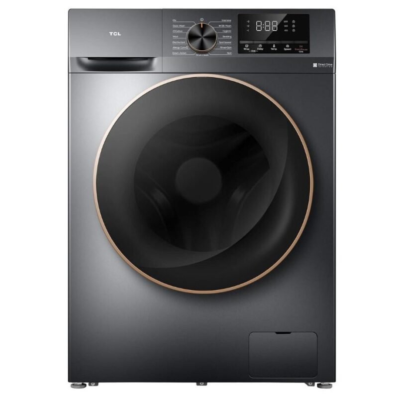 TCL 10kg Front Load Automatic Washing Machine, available in Uganda